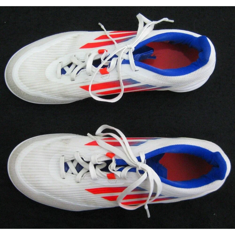 Adidas F50 Indoor Soccer Shoes Mens Size 7.5 White Athletic Futbol Boots Sneaker
